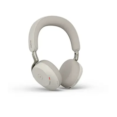 Jabra Evolve3 75 MS - Hodesett - on-ear - Bluetooth trådløs - aktiv støydemping - USB-C via Bluetooth-adapter - varm gråfarge - Certified for Microsoft Teams, C
